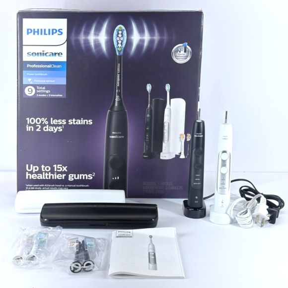 Philips Sonicare Other - Philips Sonicare ProfessionalClean Electric Toothbrush 2-Pack New Open Box